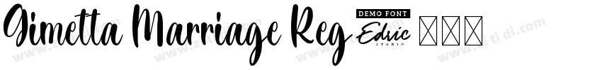 Gimetta Marriage Reg字体转换